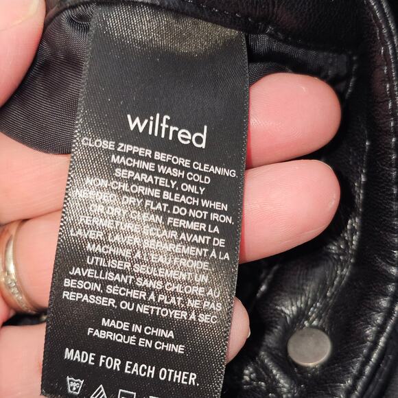 Aritzia Wilfred The Melina Vegan Leather Pant in Black Womens Size 0 - Picture 10 of 11